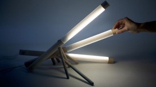 Illustration for article titled Delightfully Minimalist Baton Lamps Make For a Pile With Style